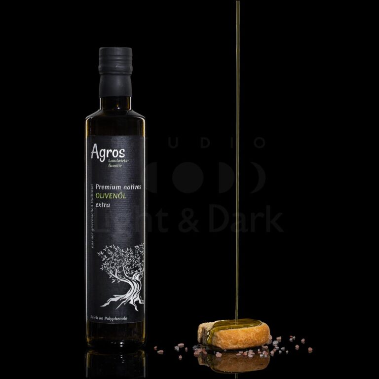 φωτογράφηση τροφίμων ελαιόλαδο για έκθεση