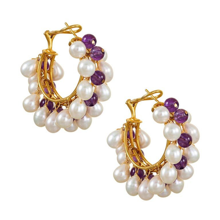 φωτογράφιση κοσμημάτων σε λευκό φόντο σκουλαρίκια