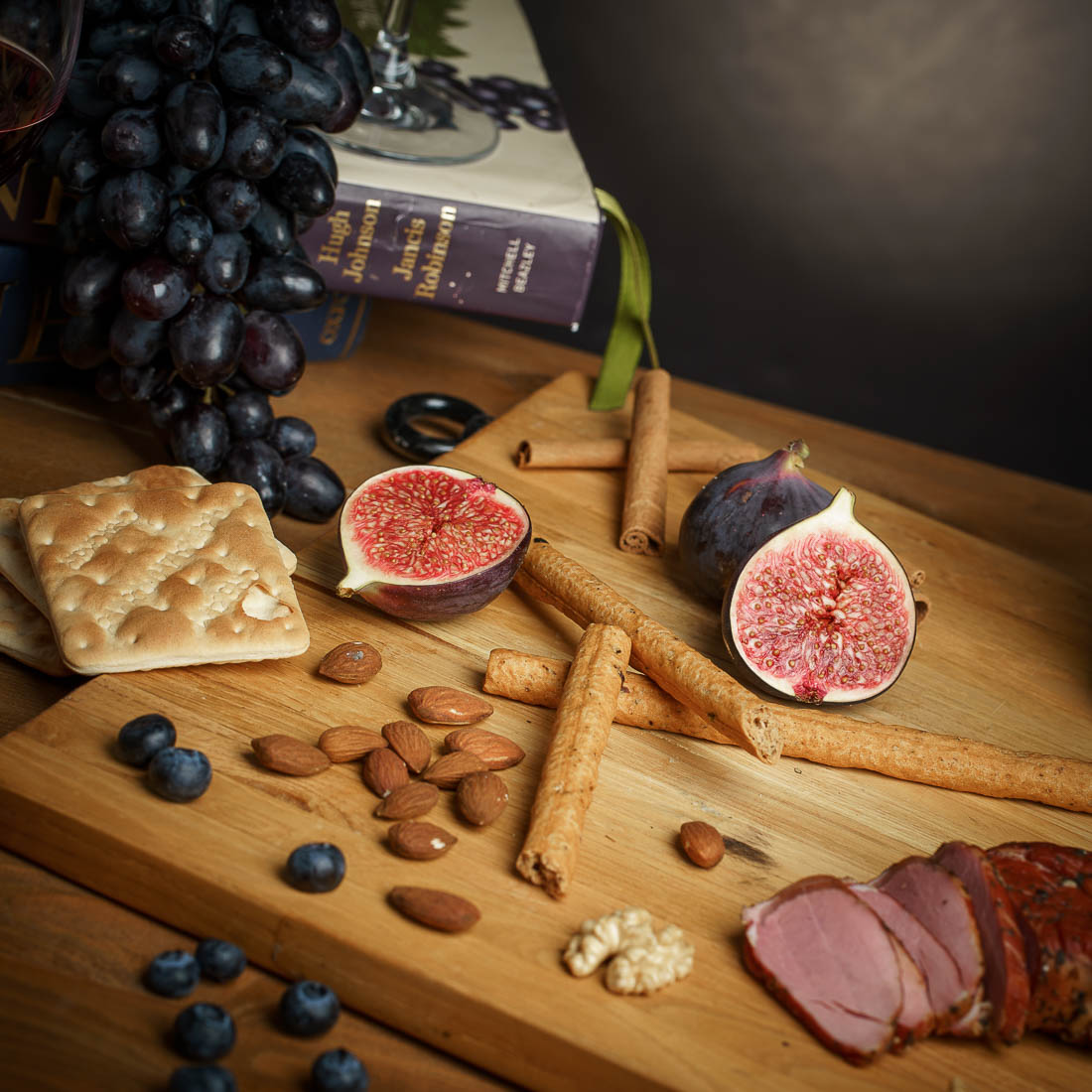 Food and drink product photography in a styled serving scene